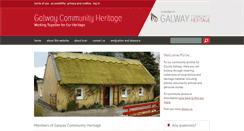 Desktop Screenshot of galwaycommunityheritage.org