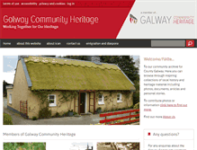 Tablet Screenshot of galwaycommunityheritage.org